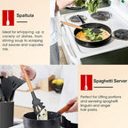 E-far Cooking Utensils Set of 6, Silicone Kitchen Utensils - Image 6