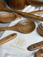 Wooden Cooking Utensils Set – Coki Home 9-Piece Teak Wood Kitchen Utensils - Image 9