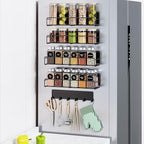 Mystozer 5 Pack Moveable Magnetic Spice Rack Organizer by Mystozer