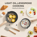 Sauce Pan Set with Lids, Nonstick Small Cooking Pots 1.5Qt&3Qt, Lightweight Non - Image 7