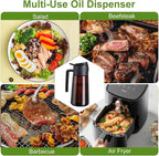 LAKUMIQI 2 in 1 Oil Sprayer for Cooking, 16oz Olive Oil Dispenser Bottle for - Image 5