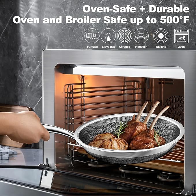 FogDream 10" 11" Stainless Steel Frying Pan - Image 6