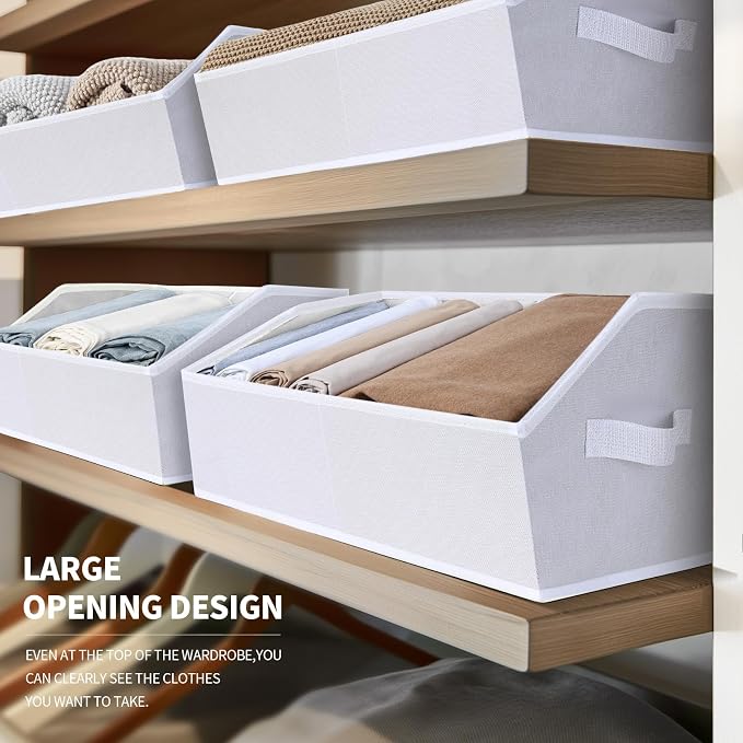 Homsorout Closet Baskets for Shelves Trapezoid - Image 3