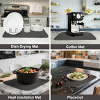 2-Pack Dish Drying Mat 18 x 24 inches – XL Drying Matt Kitchen Counter - Image 5