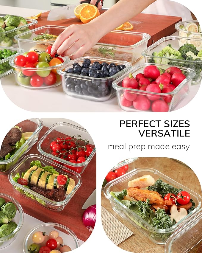 2-Pack Glass Food Storage Containers - Image 7