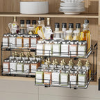 BOIVSHI 2-Tier Pull Out Spice Rack, Spice Rack Organizer, Pull Out Spice Racks - Image 8