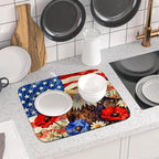 4th of July American Flag Eagle Dish Drying Mat - Image 6