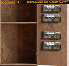 SpaceAid Spice Rack with 24 Spice Jars, 386 Spice Labels, Chalk Marker and - Image 2