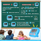 Mwellewm Digital Kitchen Timer 12 Packs Magnetic Classroom Stopwatch Timer 6 - Image 6