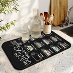 Fun Coffee Mat 19inx12in, Coffee Bar Mat - Image 4
