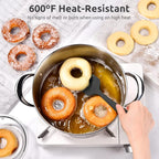 Heat Resistant Silicone Spoon Spatula: U-Taste 600ºF High Heat Flexible 11.38in - Image 3