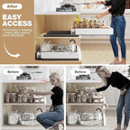 Seinloes 2 Pack Pull Out Cabinet Organizer - Image 5