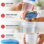 Tafura 10 Pack 32 Oz Freezer Storage Containers Leak-Proof - Image 2