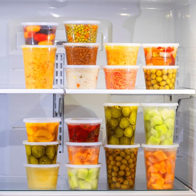 Munfix 48 Pack 16 Oz Plastic Deli Containers - Image 6