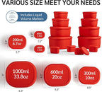 ISSEVE 12Pcs/Set Nesting Silicone Food Storage Containers - Image 9
