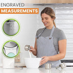 Spring Chef Magnetic Stainless Steel Measuring Cups, Kitchen Tools - Image 2