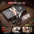 Emojoy Kitchen Shears for Food, Titanium Kitchen Scissors All Purpose, Japanese - Image 8