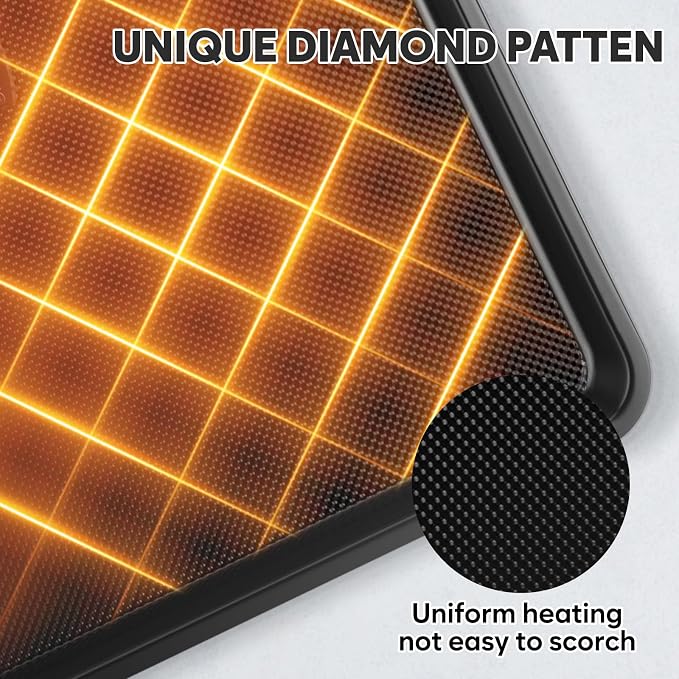 3 Pack Baking Sheet Pan Set, 0.8mm Thick Nonstick Cookie Sheets - Image 7