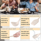E-far 10 Pieces Silicone Cooking Utensils Set, Heat Resistant Kitchen Utensil - Image 4