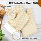 Oven Mitts and Pot Holders 4 Sets, Heat Resistant 500 ℉ Oven Mitt and Pot Holder - Image 3