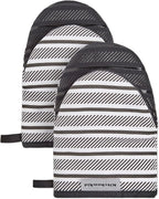 KITCHENAID Albany Mini Oven Mitt 2-Pack Set, Matte Black by KitchenAid