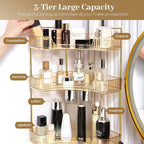 Aveniee Corner Bathroom Counter Organizer, Bathroom Countertop Shelf Makeup - Image 2