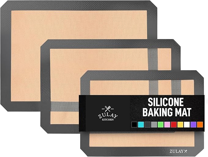 Zulay Kitchen Silicone Baking Mat Sheet 3-Pack by ZulayKitchen