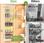Churboro Over the Door Pantry Organizer Rack - Image 4