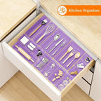 StorMiracle 32 PCS Clear Plastic Drawer Organizer Set, 4-Size vanity organizer - Image 7