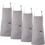 Handepo 4 Pcs Kitchen Aprons by Handepo