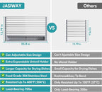 JASIWAY Roll Up Dish Drying Rack, Expandable Stainless Steel Portable Drainer - Image 6