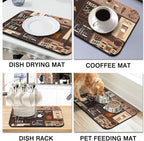 Dish Drying Mat for Kitchen Counter 2 Pack - Image 6