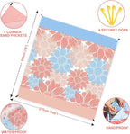 HIHOHO Beach Blanket Waterproof Sandproof Extra Large Beach Mat 79" X - Image 2
