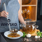 Whysko Soup Ladles Stainless Steel Multipack, 6 & 8 oz Metal Ladle Spoons - Image 7