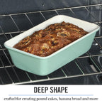 Martha Stewart Gallen 9-Inch Nonstick Carbon Steel Loaf Pan – Teal, Durable - Image 6