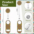 Irenare 6 Pcs Flat Bottle Openers Retractable Bar Keys - Image 2