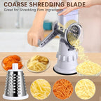 Rotary Cheese Grater Hand Crank, Vegetable Slicer - Image 4