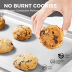 HONGBAKE Cookie Sheet, Baking Sheet Set, Nonstick Oven Pan - Image 4
