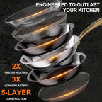 FogDream 12 Inch Stainless Steel Frying Pan - Image 7
