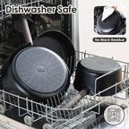 SENSARTE 15Pcs Nonstick Cookware Set Pots and Pans Set Kitchen Cooking Frying - Image 4