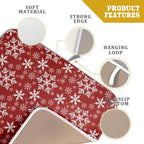 Christmas Dish Drying Mat for Kitchen Counter 18x16 Inch Xmas Snowflake Drying - Image 3