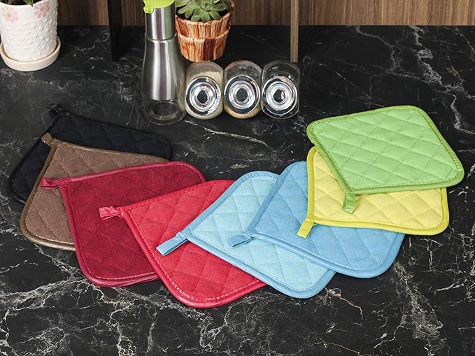 Pot Holders Cotton Made Machine Washable Heat Resistant Potholder, Pot Holder - Image 5