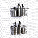 MaraFansie Over the Cabinet Door Organizer Wall Wire Baskets Hanging Kitchen - Image 4