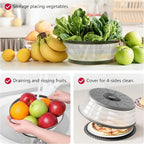 WVM Microwave Splatter Cover & Mat, Vented Collapsible Splatter Guard dish - Image 5