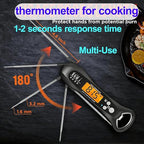 Instant Read Meat Thermometer for Cooking – Waterproof Digital Food Thermometer - Image 4
