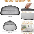 8 Pcs Metal Mesh Screen Food Cover - Image 2