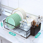 VABNEER Dish Drying Rack with Stone Drying Mat, Quick-Drying/Stainless/Super - Image 6