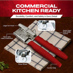 Chef-Master Commercial Can Opener, Easy Turn Anti-slip Grip Knobs, Sharp - Image 2