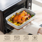 MALACASA Lasagne Dishes for Oven, 4.8 Qt Ceramic Oven Dish - Image 4