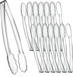Plasticpro 12'' Serving Tongs Heavy Duty Reusable Kitchen and BBQ Clear Serving by PLASTICPRO